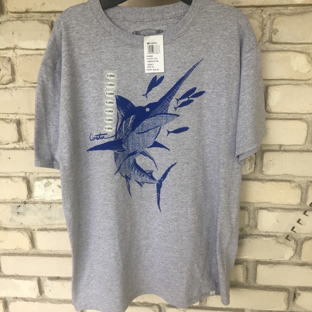 Costa  kids shirt with swordfish front